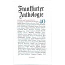 Frankfurter Anthologie Geb. Ausg. Mängelexemplar
