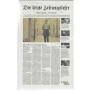 Der letzte Zeitungsleser Geb. Ausg. Mängelexemplar
