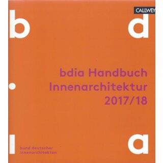 BDIA Handbuch Innenarchitektur 2017/18 Taschenbuch Mängelexemplar