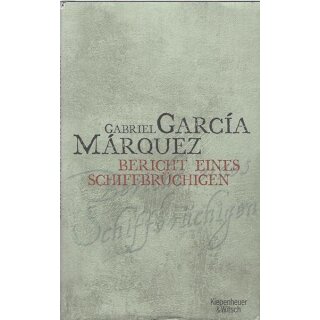 Bericht eines Schiffbrüchigen von Gabriel García Márquez GB Mängelexemplar