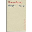 Essays I 1893-1914 Geb. Ausg. Mängelexemplar von...