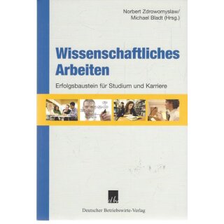 Wissenschaftliches Arbeiten Taschenbuch Mängelexemplar von Norbert Zdrowomyslaw
