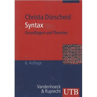 Syntax: Grundlagen und Theorien Taschenbuch von Christa Dürscheid