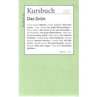 Kursbuch 197: Das Grün Taschenbuch Mängelexemplar von Armin Nassehi