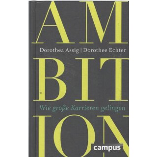 Ambition: Wie große Karrieren Geb. Ausg. Mängelexemplar von Dorothea Assig