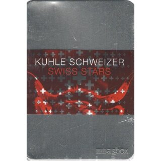 Kuhle Schweizer, Postkartenbox: Alu-Kartenbox mit 50 Postkarten B-Ware