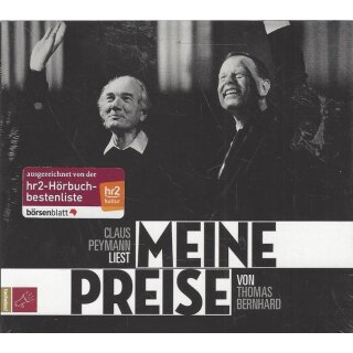 Meine Preise (Deutsch) Audio CD von Thomas Bernhard