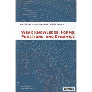 Weak Knowledge: Geb. Ausg. Mängelexemplar von Moritz Epple