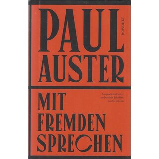 Mit Fremden sprechen Geb. Ausg. Mängelexemplar von Paul Auster