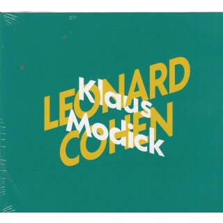 Klaus Modick über Leonard Cohen Audio CD von Dr. Klaus Modick