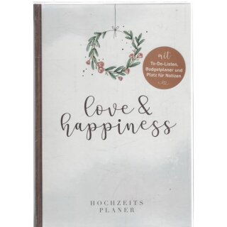 Eintragbuch mit Sammeltasche - love & happiness von Nora Paehl