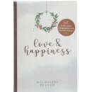 Eintragbuch mit Sammeltasche - love & happiness von...