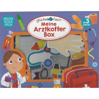 Glücksfisch: Meine Arztkoffer-Box: Vorlesen, Puzzeln, Spielen Mängelexemplar