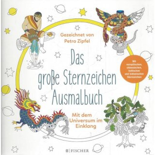 Das große Sternzeichen-Ausmalbuch Broschiert Mängelexemplar von Petra Zipfel
