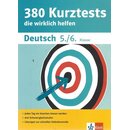 Klett 380 Kurztests Deutsch 5./6. Klasse Taschenbuch