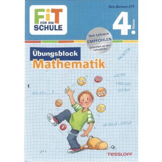 FiT FÜR DIE SCHULE: Übungsblock Mathematik 4. Klasse Broschiert