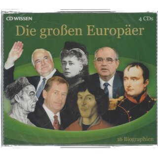 D WISSEN - Die großen Europäer. 16 Biographien, 4 CDs Mängelexemplar