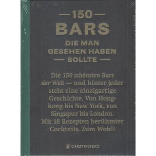 150 Bars, die man gesehen haben sollte Geb. Ausg. von Jurgen Lijcops