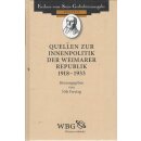Quellen zur Innenpolitik der Weimarer Republik 1919-1933...