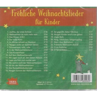 Fröhliche Weihnachtslieder für Kinder CD Mängelexemplar von Rudi Mika