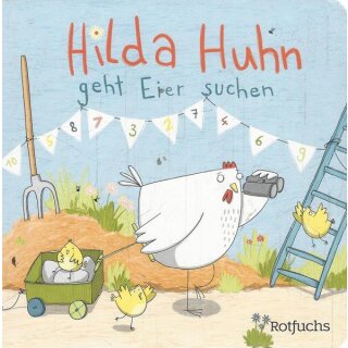Hilda Huhn geht Eier suchen Pappbilderbuch Mängelexemplar von Katja Reider